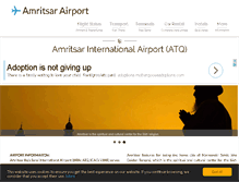 Tablet Screenshot of amritsarairport.com